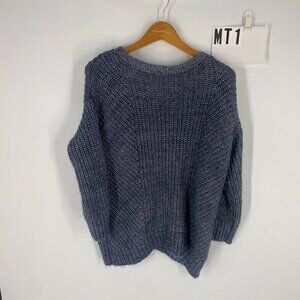 Lou & Grey blue knit sweater sz S